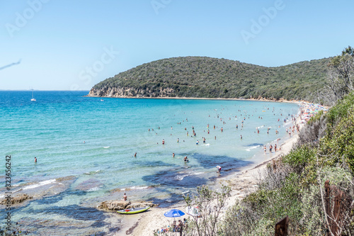 Beach with clear blue water of  Cala Violina