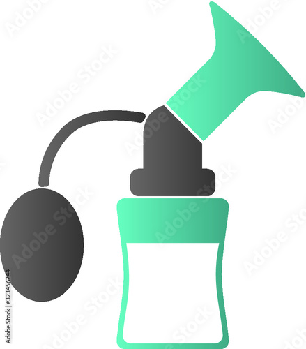 vector illustration of breast pump
