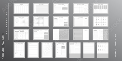 Planner sheet vector