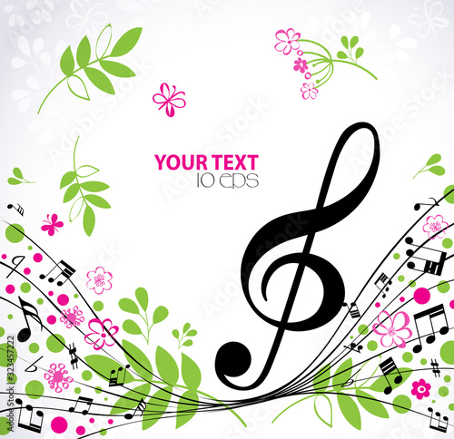 Music. Spring bright musical background