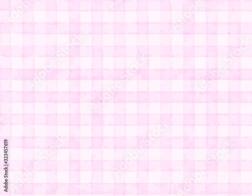 watercolor check background pink