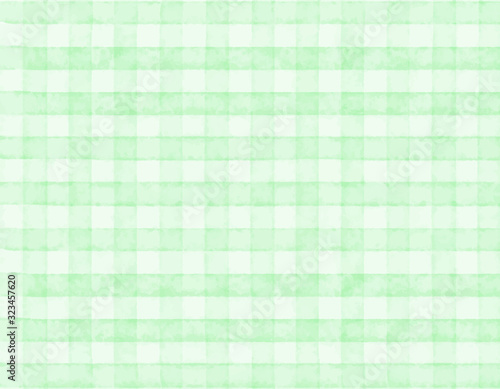 watercolor check background green
