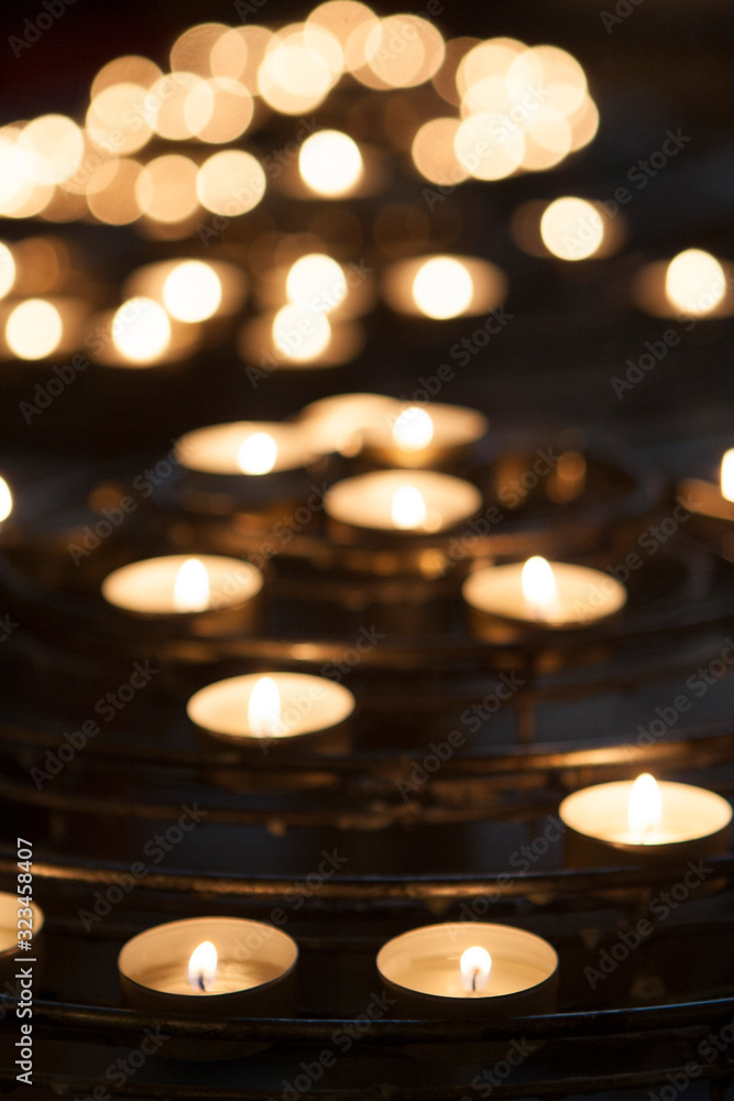 candles in the church candles in the church