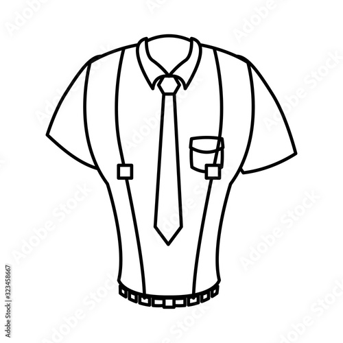 elegant shirt masculine with necktie and loaders