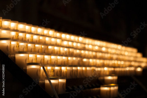 Candle in church