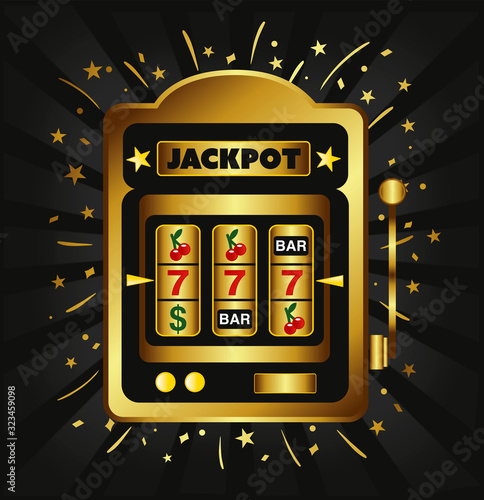 jackpot casino slot machine illustration