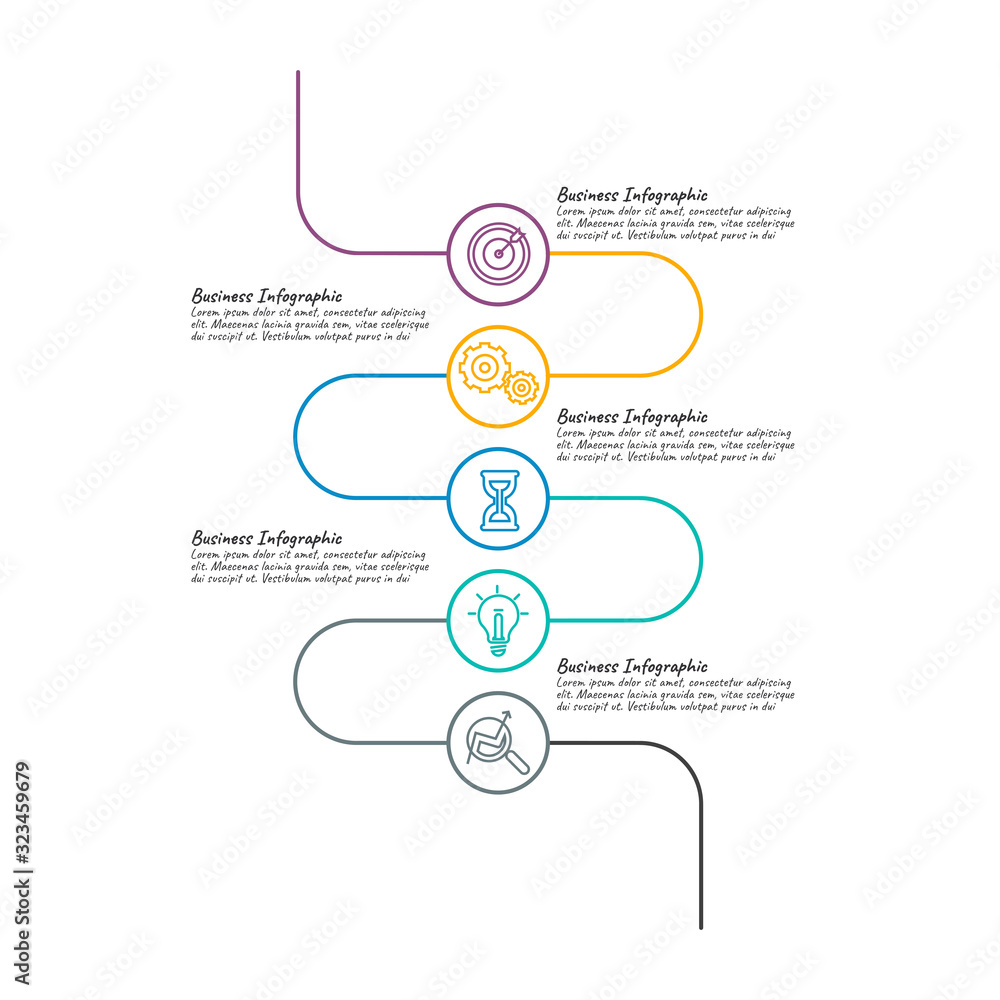 Presentation business infographic template with 3, 4, 5, 6 options. Vector illustration. Presentation business infographic template with 3, 4, 5, 6 options. Vector illustration.