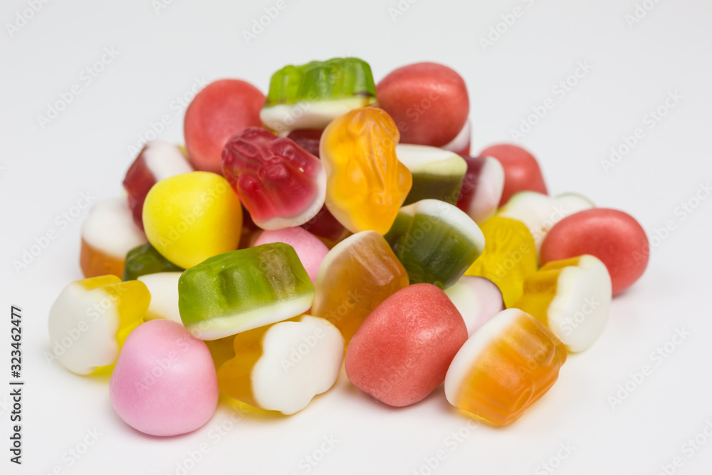 heap of colorful gummy candy heap of colorful gummy candy