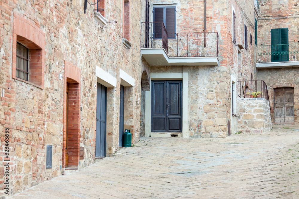 Stone old Tuscany village - Monticchiello.