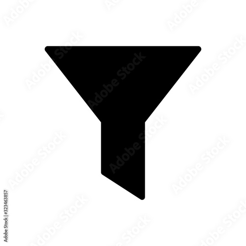 Filter outline icon. Symbol, logo illustration for mobile concept and web design.