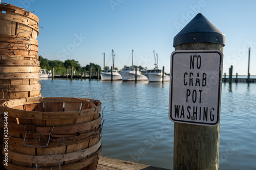 Obraz na płótnie Bushel baskets for Maryland blue crabs