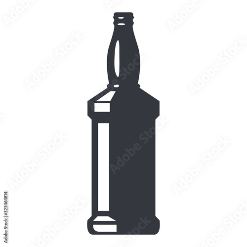 Vector Glass Bottle of Alcohol Icon