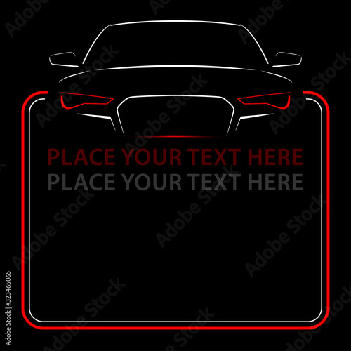 Car Logo Abstract Lines Vector. Vector illustration