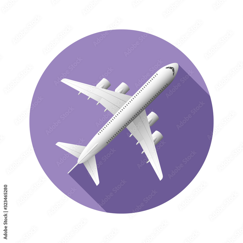 Airplane with Shadow Travel Flight Icon Collection Airplane with Shadow Travel Flight Icon Collection