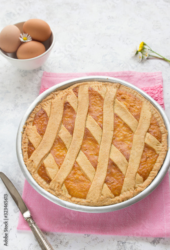Neapolitan pastiera, italian easter cake