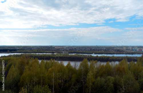 panorama of the Oka river. Russia