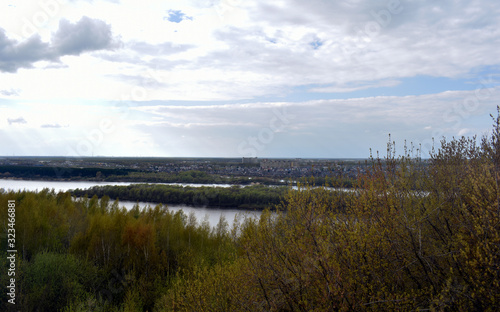 panorama of the Oka river. Russia