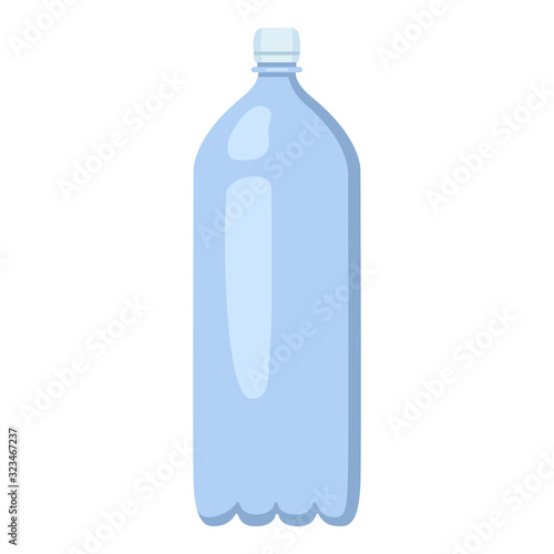 Vector Flat Plastic Bottle Icon