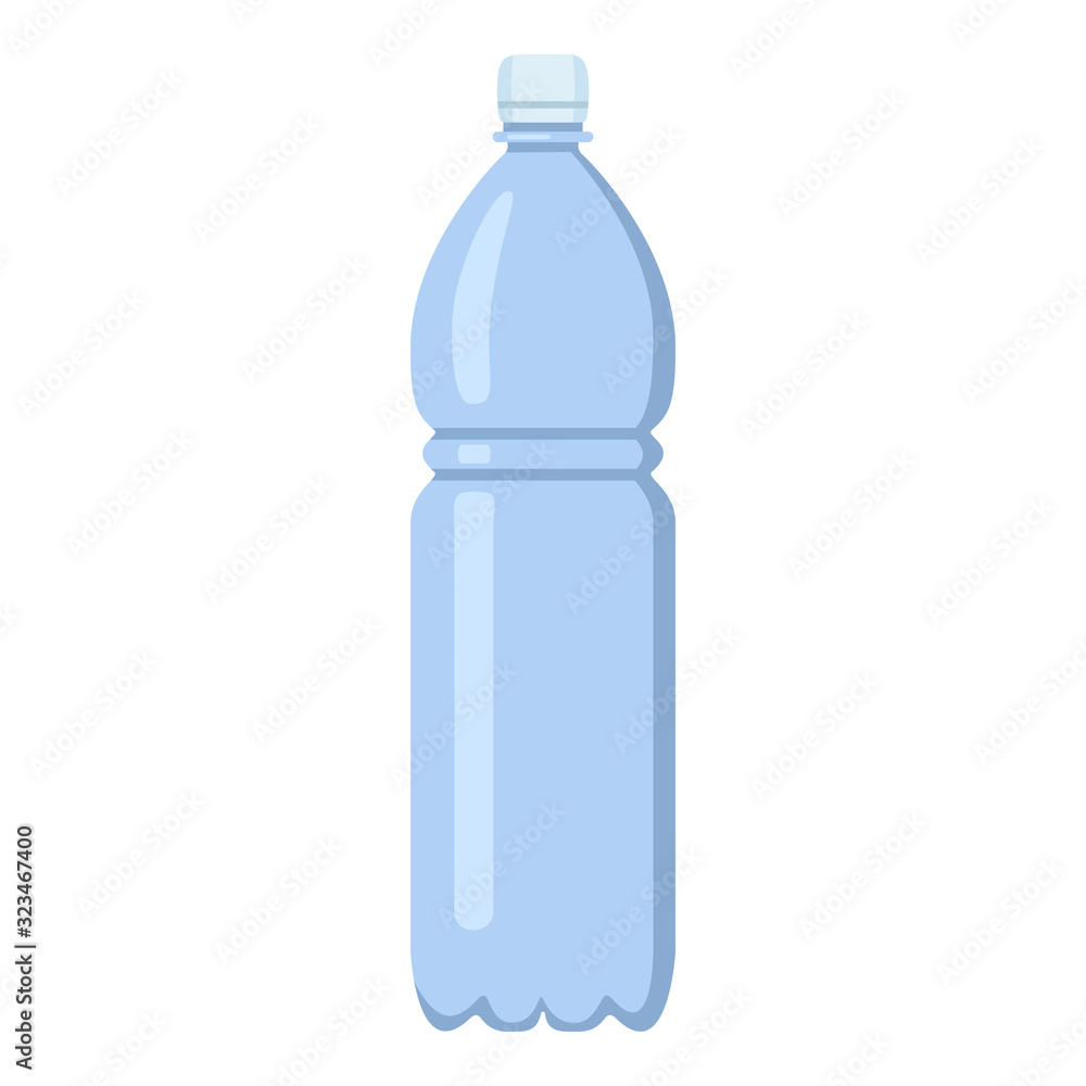 Vector Flat Plastic Bottle Icon Vector Flat Plastic Bottle Icon