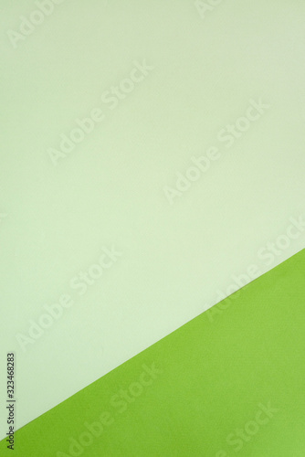 Color of pastel shades of green kelly, mint Paper Background. Frame, copy space. Blank for design,