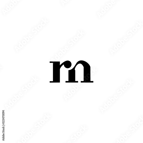 RM R M Logo Design Vector