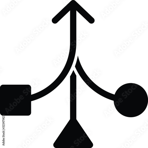 Consolidation icon, compound icon, vector illustration