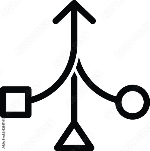Consolidation icon, compound icon, vector illustration