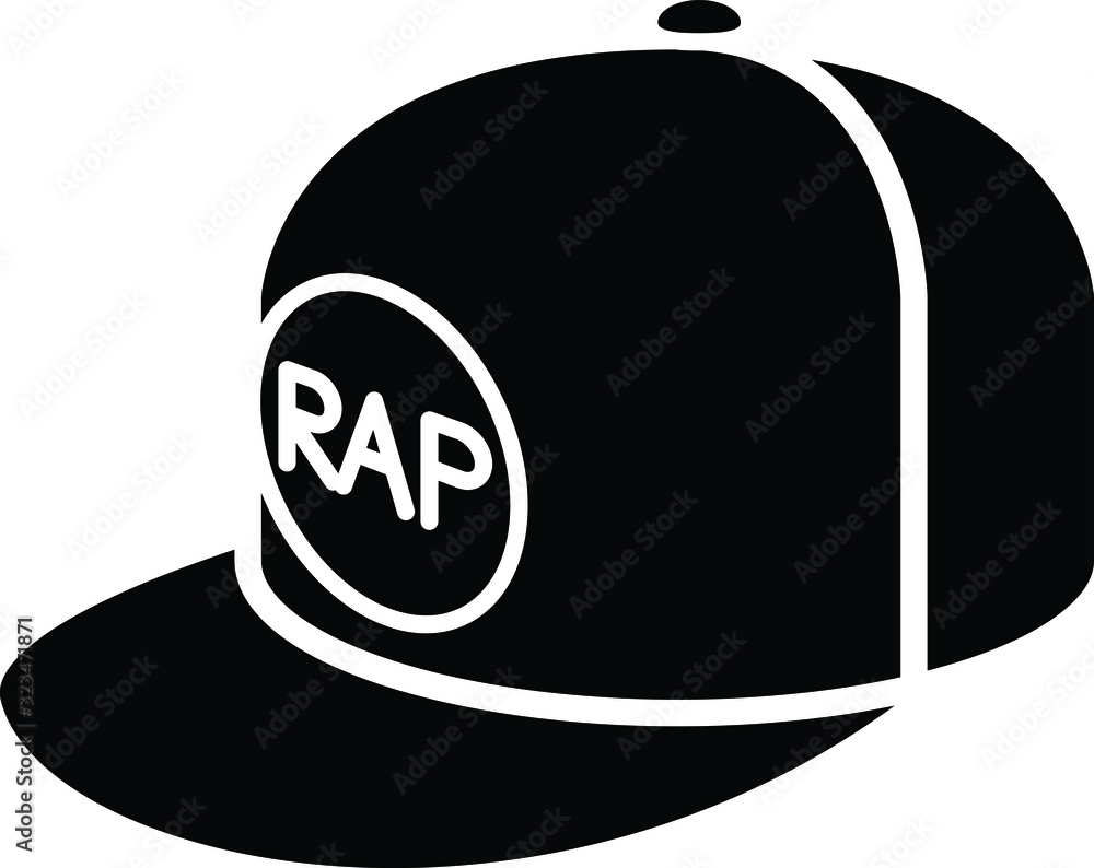 Naklejka premium Cap icon, vector line illustration