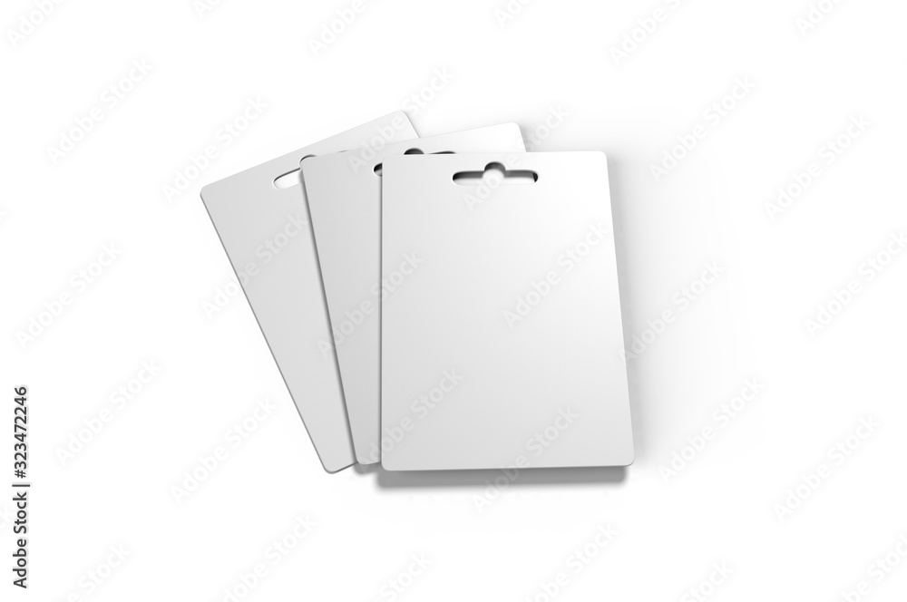 Blank gift card for branding, 3d render illustration. Blank gift card for branding, 3d render illustration.