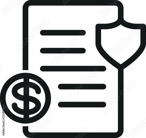 Penalty icon, Thin line vector icon