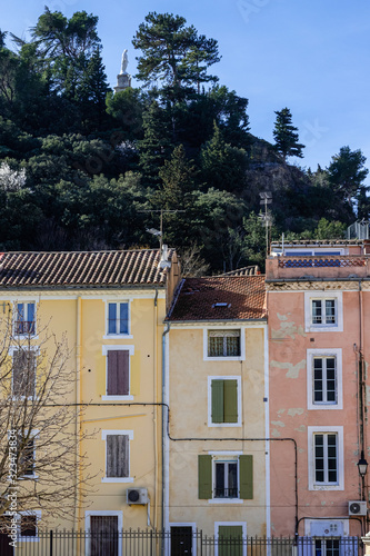 roofs of the city of Orange in the south of France