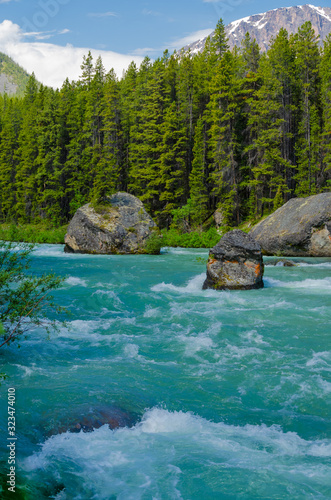 Mountain river in Canada.