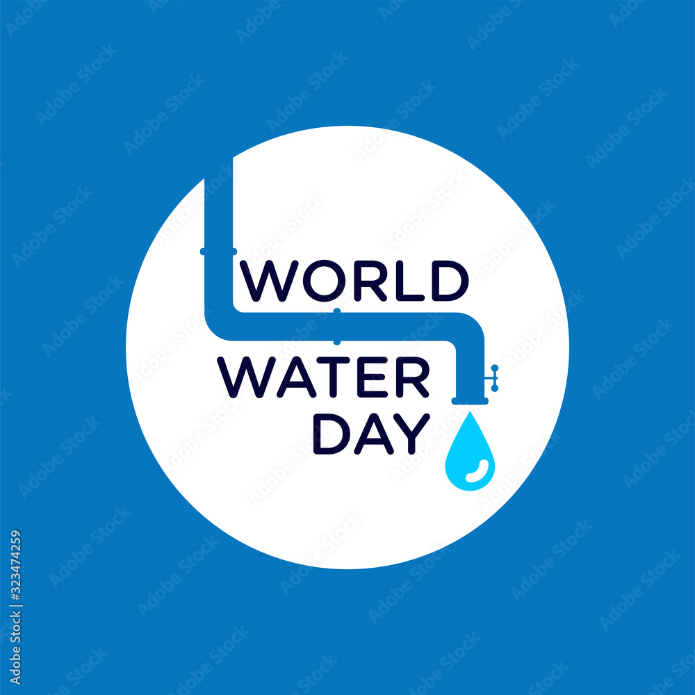 Obraz premium vector illustration about world water day for poster, banner or any design
