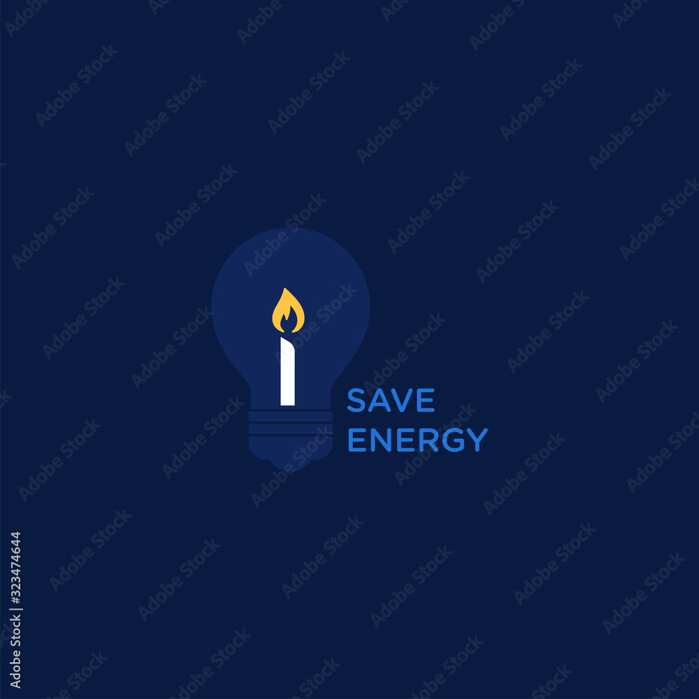vector illustration about save energy vector illustration about save energy