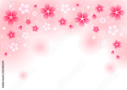 桜のベクターイラスト03