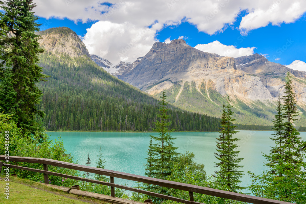 Majestic mountain lake in Canada. Majestic mountain lake in Canada.