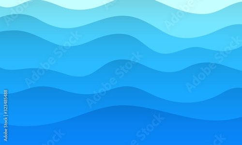 abstract blue waves background. sea concept