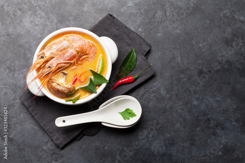 Tom Yum traditional Thai soup