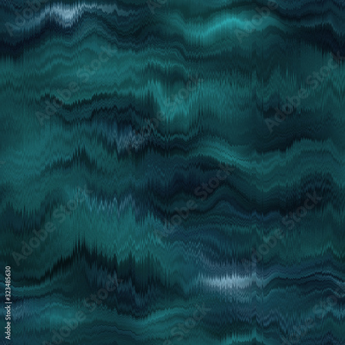 Tablou pe pânză Vivid degrade blur ombre teal turquoise wavy cloudy radiant surreal blurry saturated digital wavy cloudy seamless repeat raster jpg pattern swatch