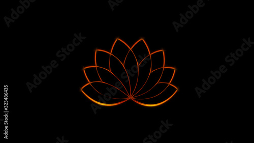 lotus flower zen illustation