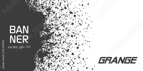 Grunge splatter vector .Explosive banner .explosion abstract background.  photo