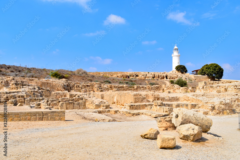Pafos lighthouse, Cyprus.