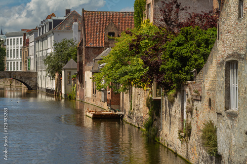 Typical ancient houses in Bruges, Belgium