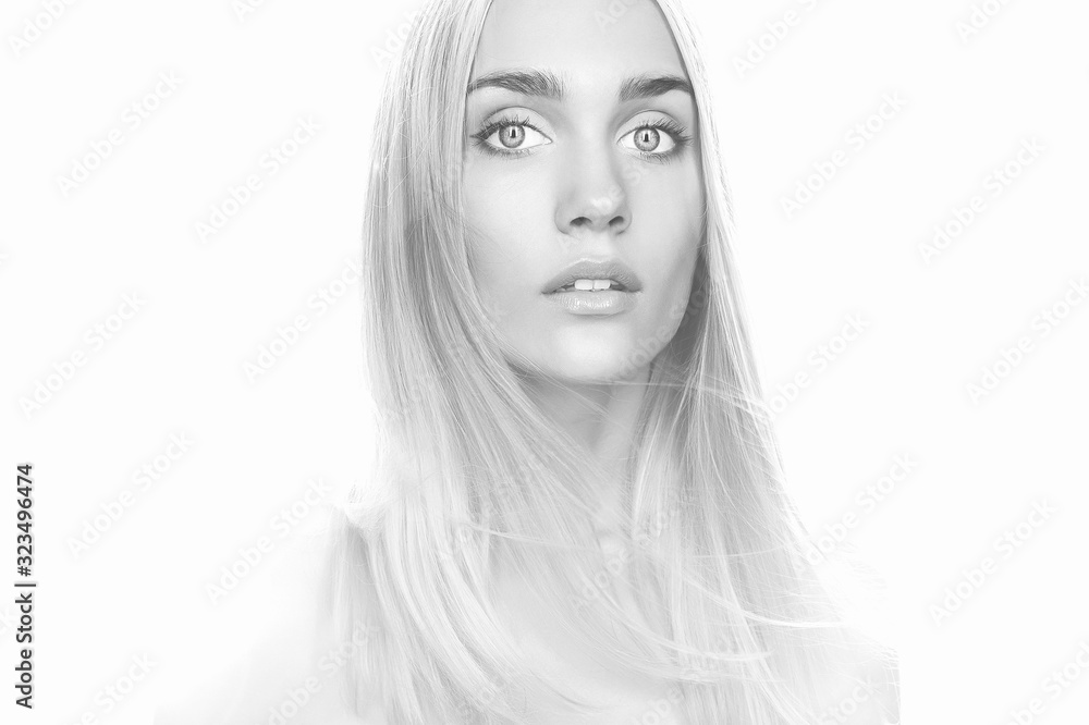 beautful young woman. blonde woman portrait