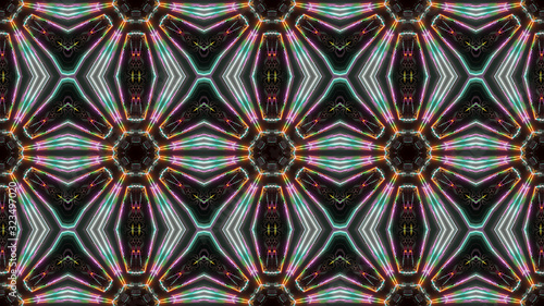 seamless abstract futuristic pattern illustration 3d render