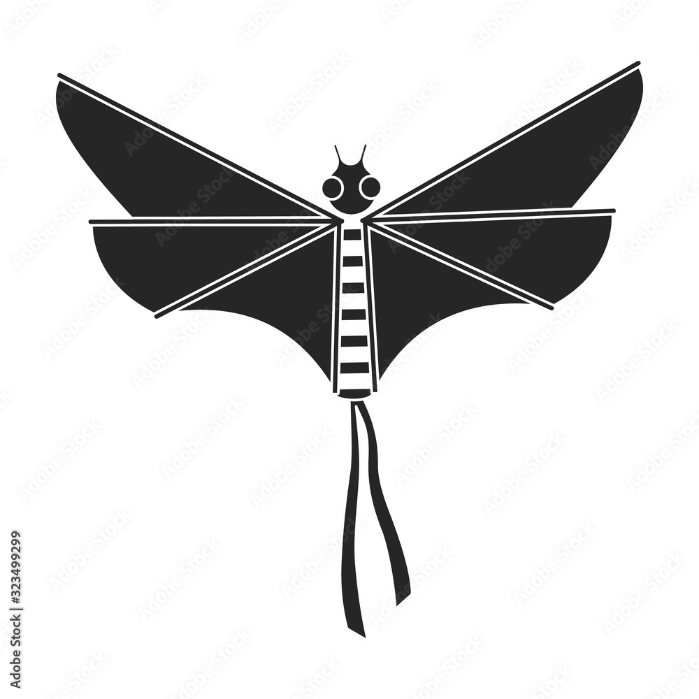 Kite butterfly vector icon.Black vector icon isolated on white background kite butterfly . Kite butterfly vector icon.Black vector icon isolated on white background kite butterfly .