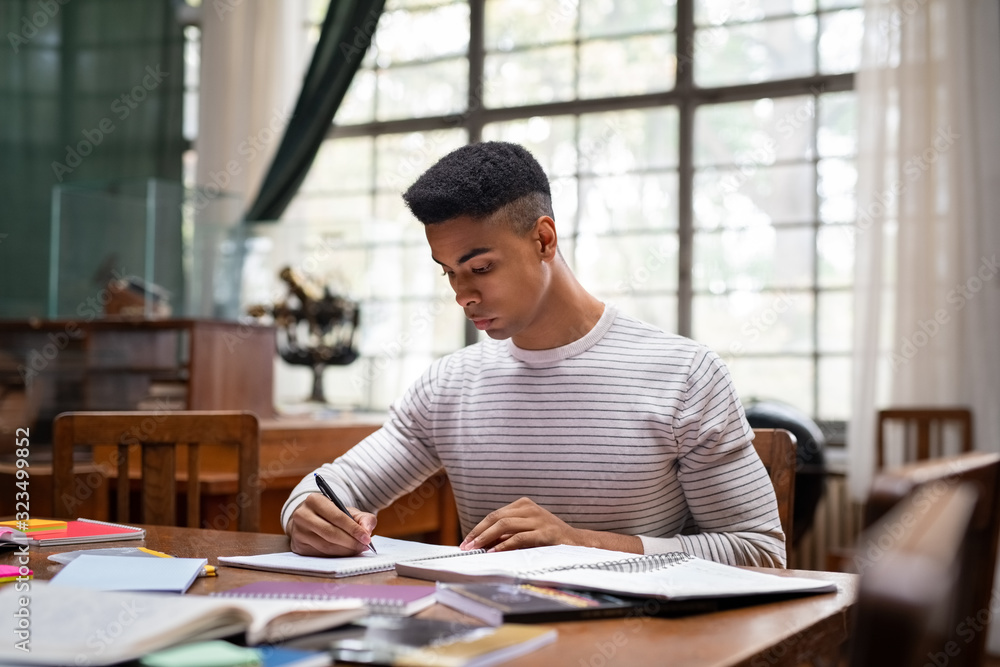 © Rido - Focused african young man studying