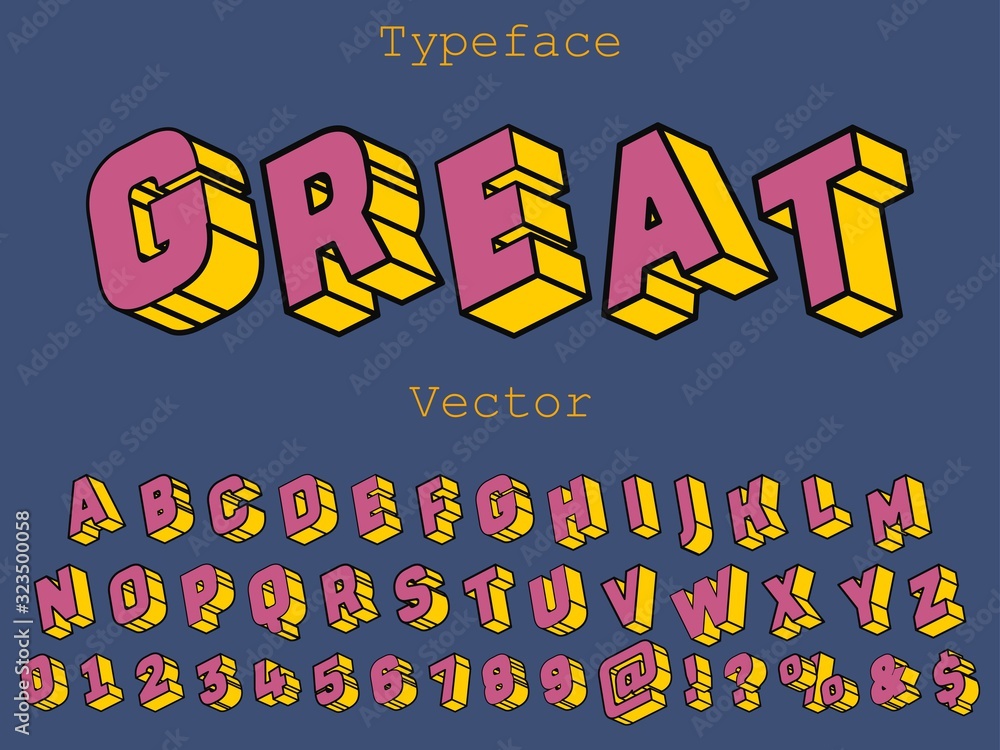 Vecteur Stock font alphabet digital modern alphabet and number fonts.  Typography vector creative font | Adobe Stock