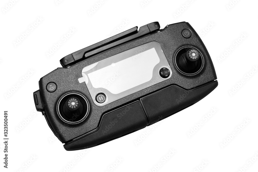 Fototapeta premium Remote control of the copter. Black plastic case.