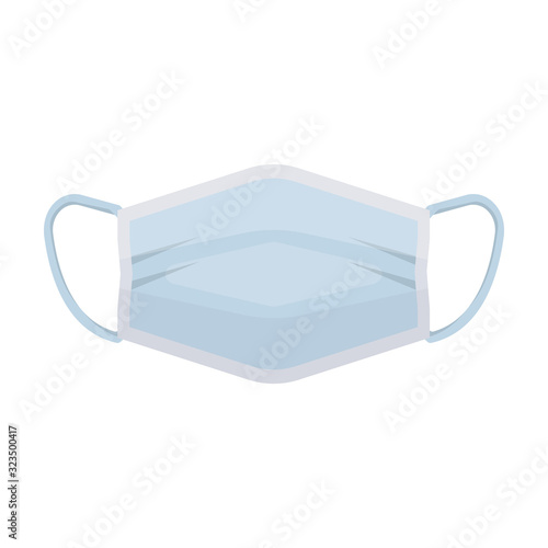 Medical mask vector icon.Cartoon vector icon isolated on white background medical mask.